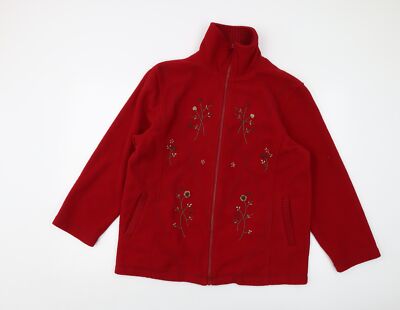 Classics rote Damenjacke Größe 12 Reißverschluss