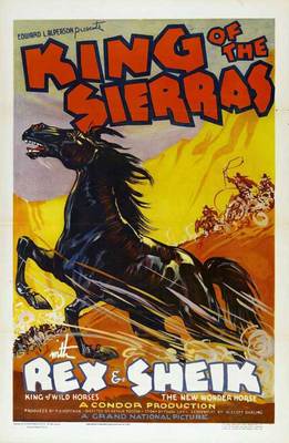 KING OF THE SIERRAS Movie POSTER 27x40 Hobart Bosworth Harry Harvey Harry Harvey