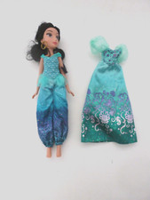 DISNEY  ALADDIN JASMIN DOLL IN  green & PURPLE DRESS  12" TALL