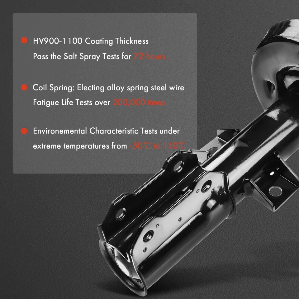 2x Conjunto completo de puntal delantero y resorte helicoidal para Saab 9-5 2002-2009 2,3 L 3,0 L Foto 4 de 4