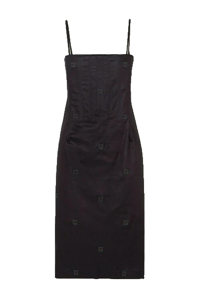 MIAOU £325 Net A Porter Degas Cotton Chambray Corset Pencil Dress M UK 10-12 NEW