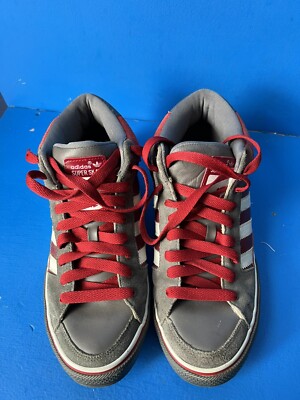 Adidas Top Court Hi BaseBall stich sneakers 10.5  SSV038001 Gray/Red Adidas Top Court Hi BaseBall stich sneakers 10.5 SSV038001  main image 2