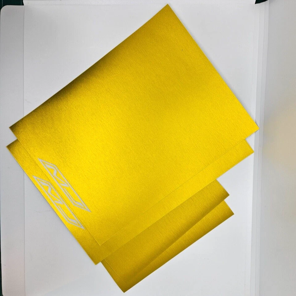 Fundas gráficas para horquilla calcomanías amarillas cepilladas gráficos CERO FX FXS DSR S Foto 4 de 4