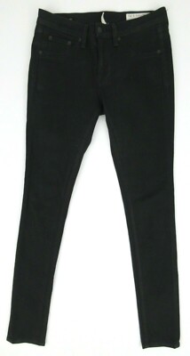 Rag Bone Leggings Skinny Jeans Coated Black #W1503O163 Size 27
