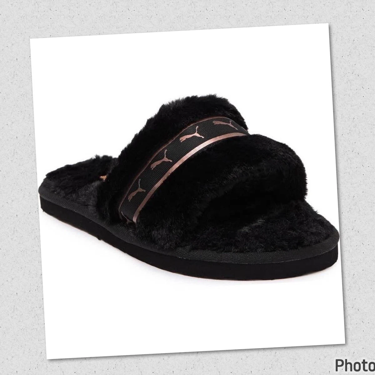Puma furry slides vendor cheap