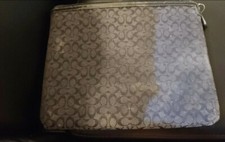 COACH SIGNATURE TABLET IPAD EREADER SLEEVE CASE COVER BLACK