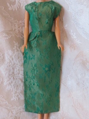 Vintage Peggy Ann Barbie Clone GREEN Floral Brocade Gown Dress Mod 1960s | eBay Vintage Peggy Ann Barbie Clone GREEN Floral Brocade Gown Dress Mod 1960s | eBay