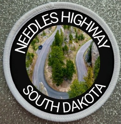 3 Inch Needles Highway South Dakota USA Iron / Sew on Patch Badge 