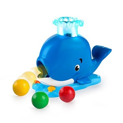 Bright Starts Silly Spout Whale Ball Popper Musical Activity Toy with Light &