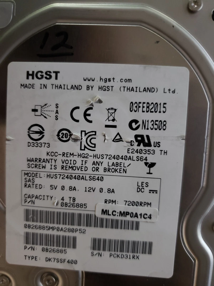 Preços baixos em HGST 4TB unidades de disco rígido interno do