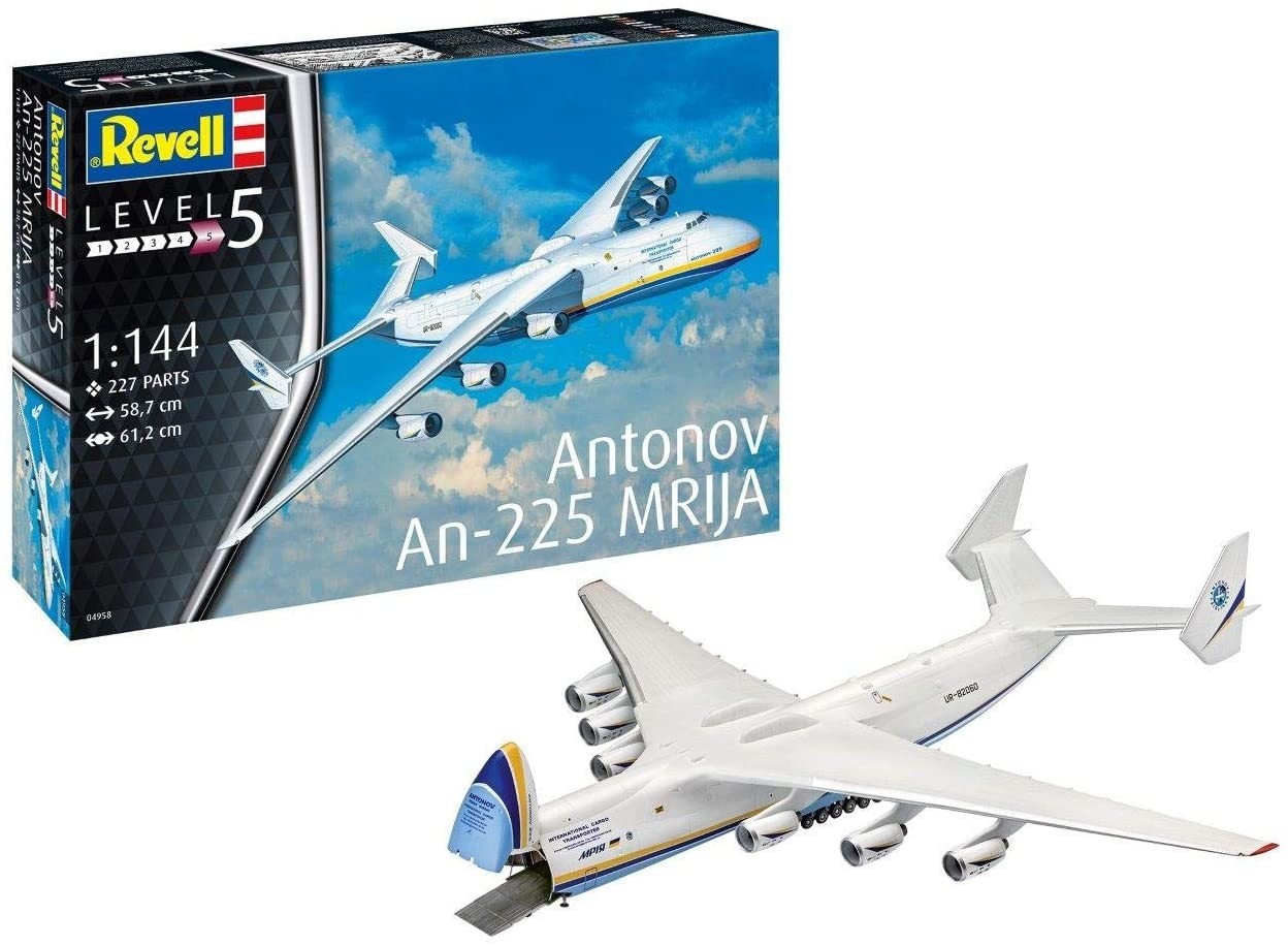 Maquette Antonov An-225 Mrija Revell niveau 5 grand avion miniature en plastique à monter