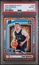 2024 PANINI DONRUSS OPTIC PHOTON #269 CAM SPENCER ROOKIE RC PSA 8