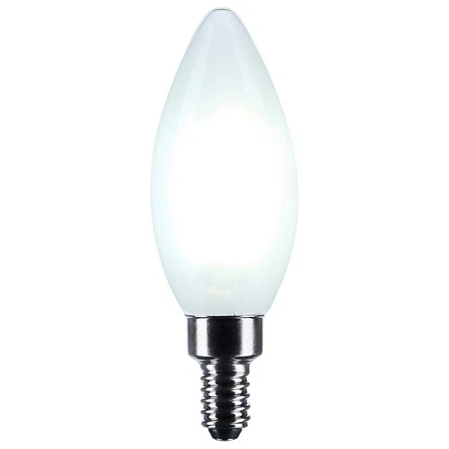 Satco Lighting S12498 8 Watt Dimmable B11 Candelabra (E12) LED - Frost - Picture 2 of 2