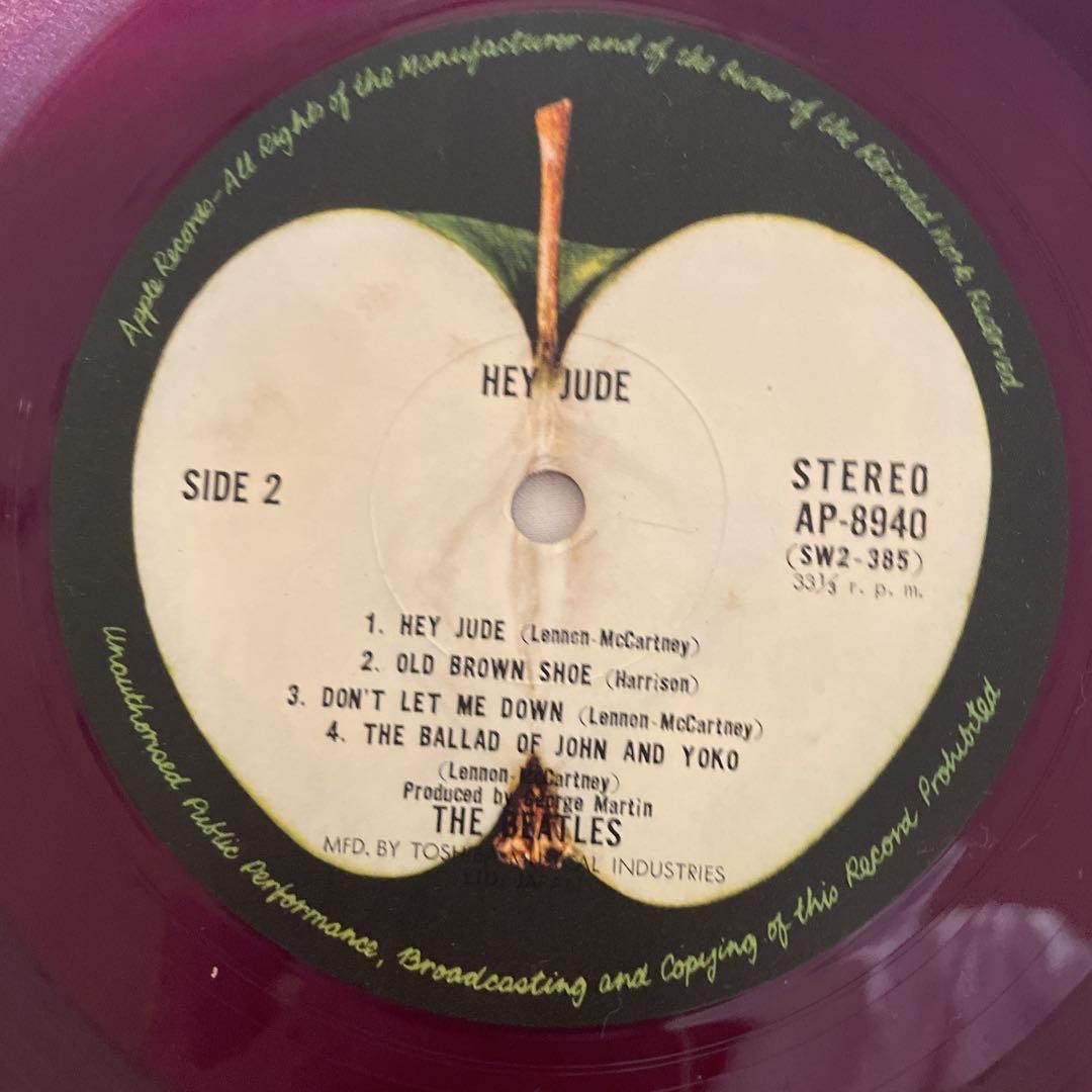The Beatles Hey Jude レコード AP-8940カラーレッド The Beatles Hey Jude Record AP-8940 Color Red | eBay