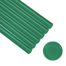 6 Pcs Glue Gun Sealing Wax Sticks for Stamp, Dark Green