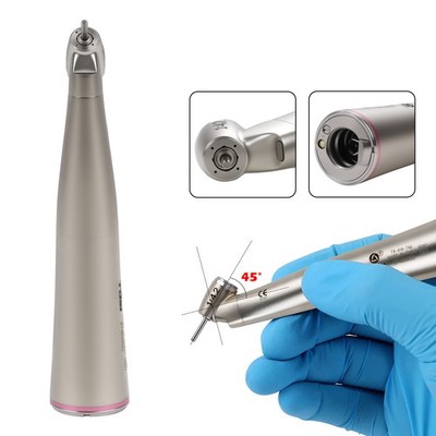 Dental LED 1:4.2 Contra Angle Handpiece Fiber Optic 45 Degree Surgical TOSI ds