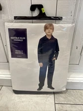 Navy Blue Killer Coveralls Child Costume Size Small 4-6 KBW