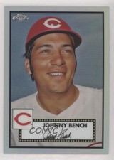 2021 Topps Chrome Platinum Anniversary Refractor Johnny Bench #502 HOF 2s1