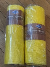 NEW Lot Of 2 Gift Wrap/Decorating Mesh 10  X 10 Yds. Yellow 5934 Summer Spring