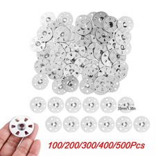Galvanised Steel + Screws Tile Fixing Washer Discs for Backer Board Insulation