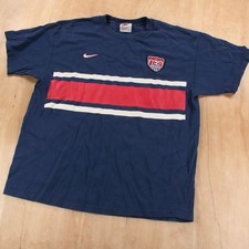 rare NIKE Team United States USA USMNT soccer t-shirt LARGE vtg 90s usa made