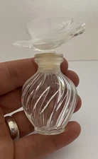 Nina Ricci, Lalique Glass Perfume Bottle With Dove Stopper, Empty