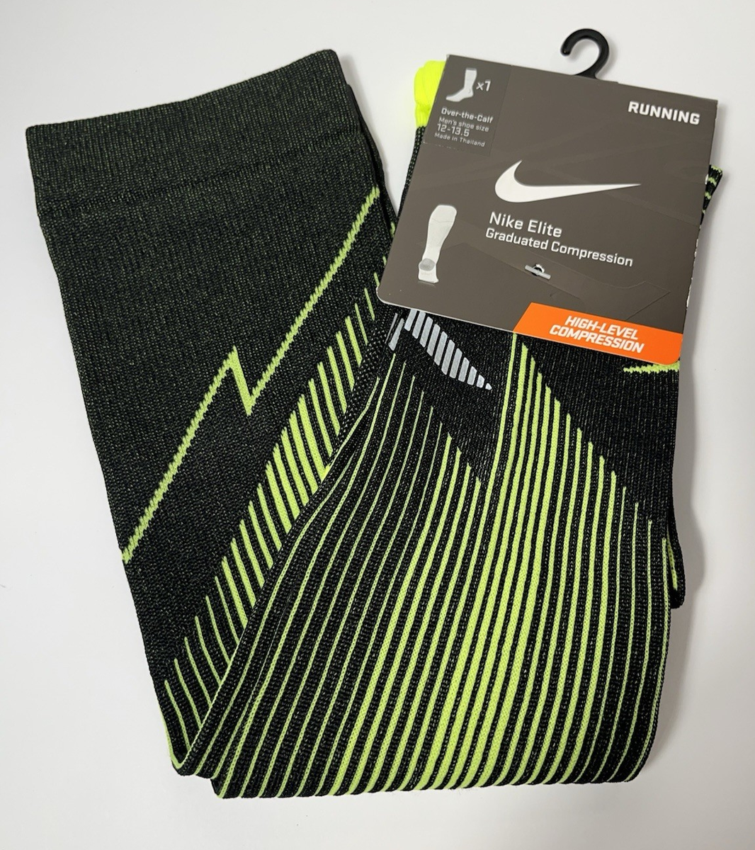 Nike Elite Graduated Compression Running Socks MENS SX4886-070 NEW