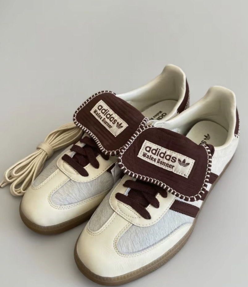 WALES BONNER x adidas originals Black&Brown Samba Pony Tonal for