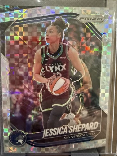 2025 Panini Prizm WNBA Jessica Shepard #137 Minn Lynx Checkerboard Prizm SSP
