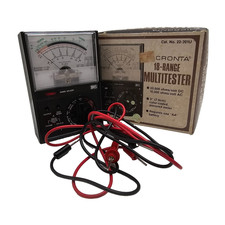 Micronta 22-201U Analog Multimeter Tester 18-Range Vintage W/ Box Tested Works
