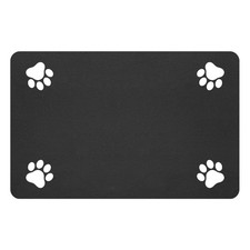 Pet Feeding Mat-Absorbent Pet Placemat for Food and Water Bowl, with Waterpro...