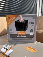 4 x Ceramic Square gel burner black glazed - With Tin of Gel -Clearance Giveaway