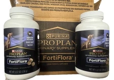 2x Purina Pro Plan FortiFlora Probiotic Supplements Dog 90 Chewable Tablets 9/26