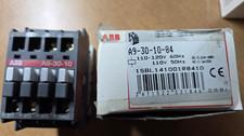ABB A9-30-10-84 4 P Contactor., 110 VAC coil