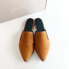 Jenni Kayne Suede Mule Hand Made Women's Shoes Saddle Standard Flats EU 36-39