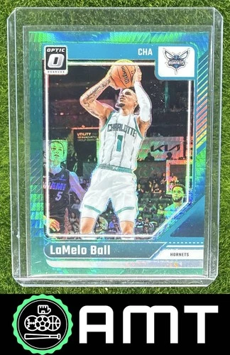 LaMelo Ball 2024-25 Panini Donruss Optic 224/249 Hyper Green Prizm Hornets