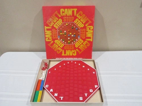 Vintage Can’t Stop Board Game No 122 Parker Brothers 100% COMPLETE 1980 extras