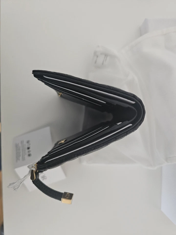 Dior, Caro Dahlia Portemonnaie, Kalbsleder Geldbörse Kartenfächer - Bild 4 von 4