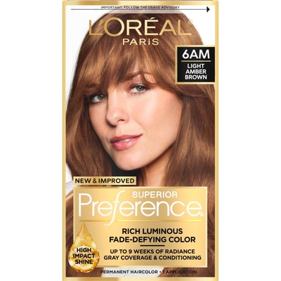 L'Oreal Paris Superior Preference Luminous FadeDefying Permanent Hair Color, ...