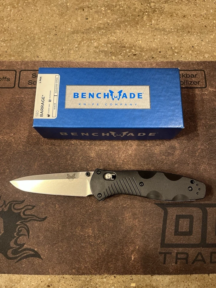 Cuchillo de asistencia de eje Benchmade 580 Barrage Osborne Design - negro Foto 2 de 4