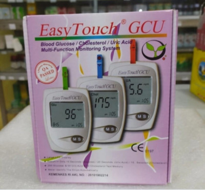 Digital Blood Meter 3 in 1 System Easy Touch GCU Glucosa Cholesterol Uric Acid