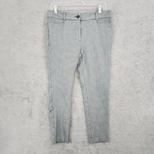 Loft Womens Houndstooth Patterned Ankle Pants Size 8 17PT