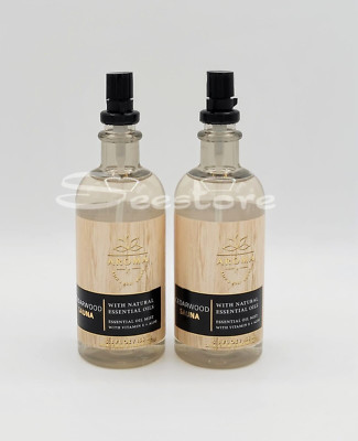 2 Bath & Body Works Aroma Cedarwood Sauna Aromatherapy Essential Oil Mist 5.3 oz