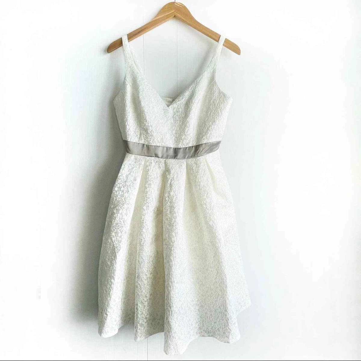 ModCloth Liza Luxe white fit and flare dress eBay