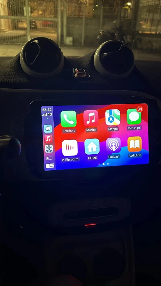 Stereo Auto Touch Android Smart 453 Carplay Navigatore Comandi Volante - Immagine 3 di 3
