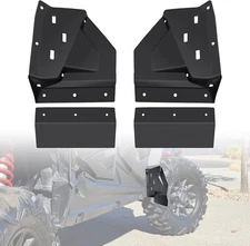 CPOWACE Front Black Mud Guard Flaps For Polaris RZR XP 1000 2014-2021 #2879938