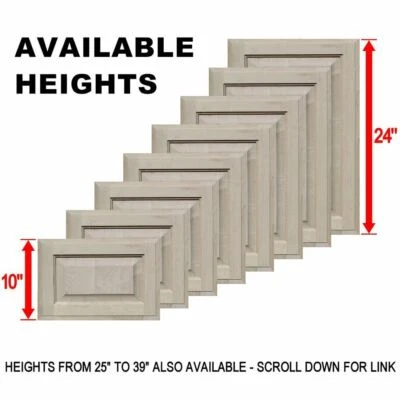 KENDOR Unfinished Maple Square Raised Panel Cabinet Doors (Up to 24"H)