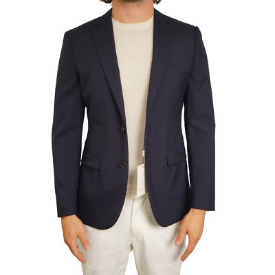 Blazer Suitsupply La Spalla Homme UK50L Bleu Laine - Occasion Très Bon état, Coupe Classique Simple Boutonnage