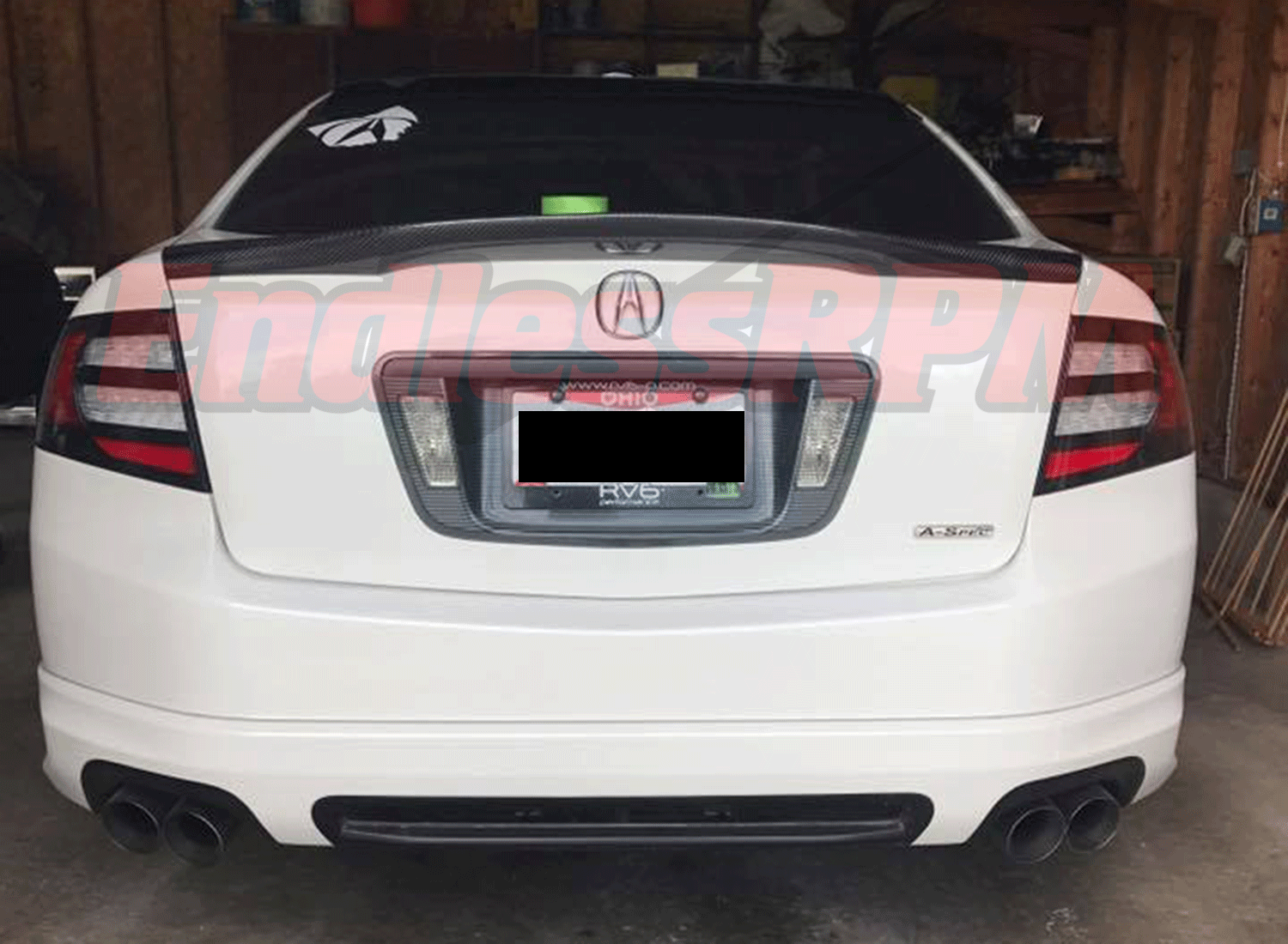 20042008 Acura TL DuckLip Trunk Spoiler Lip Carbon Fiber eBay