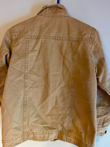 Boy's Gap Kids Bomber jacket size M medium (8) khaki tan plaid lining coat - Picture 4 of 4